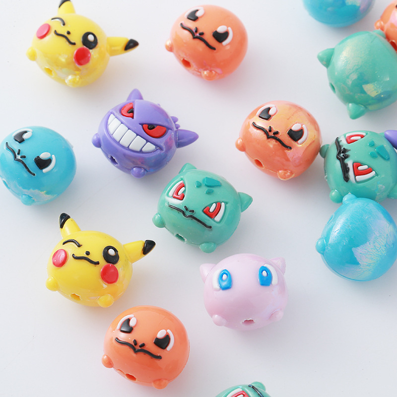 Resin Art Toys - 12 szt. Koraliki Pokémon DIY Pasek