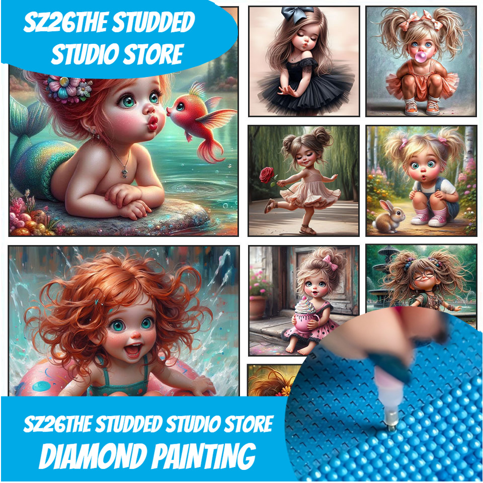 Resin Art Canvas - Zestaw do malowania diamentami 5D DIY