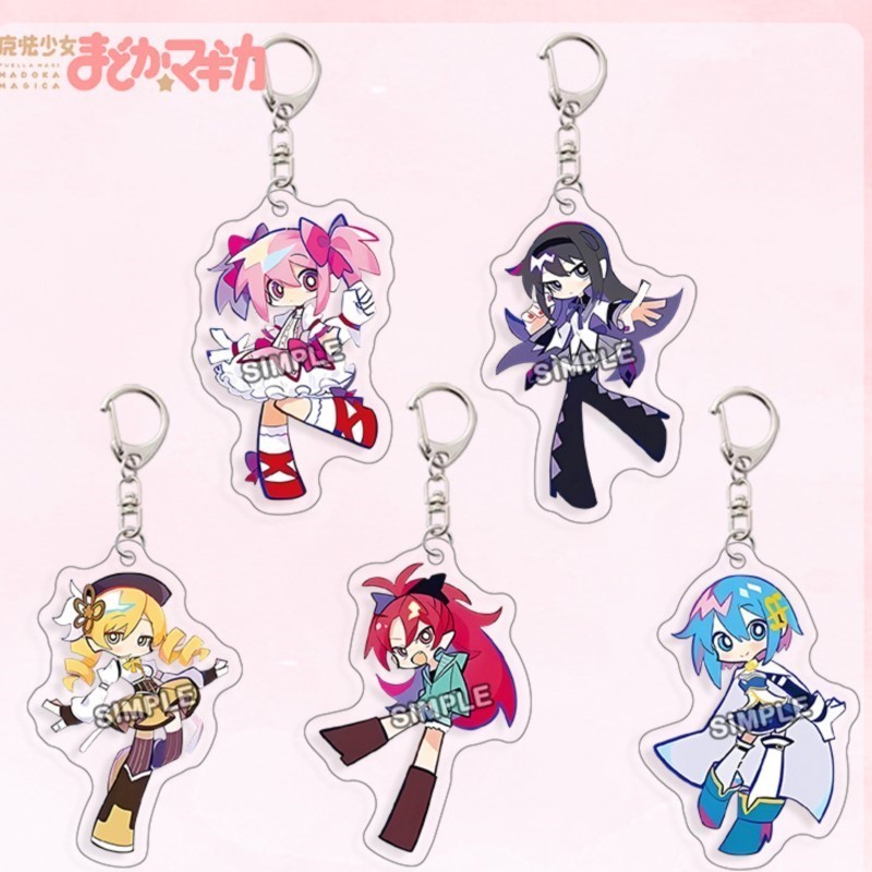 Resin Art Keychain - Puella Magi Madoka Magica Kaname Akrylowy