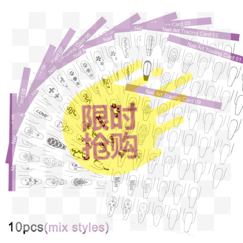 Resin Art Guide Free - 10 szt. Papier do ćwiczeń zdobienia