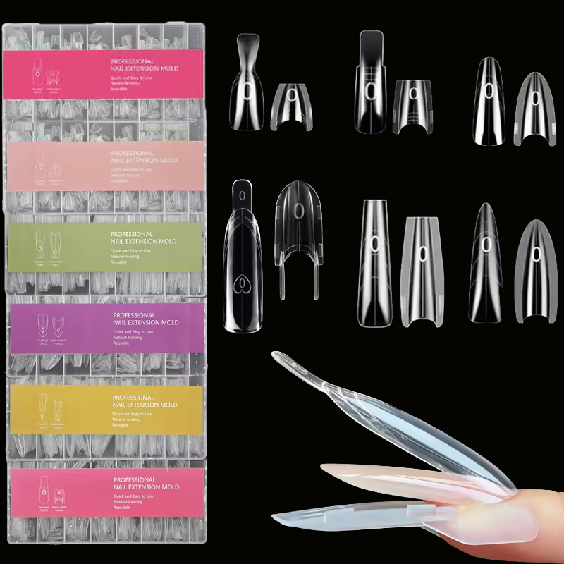 Resin Art Guide Free - 120/150/240 sztuk paznokci typu sandwich w