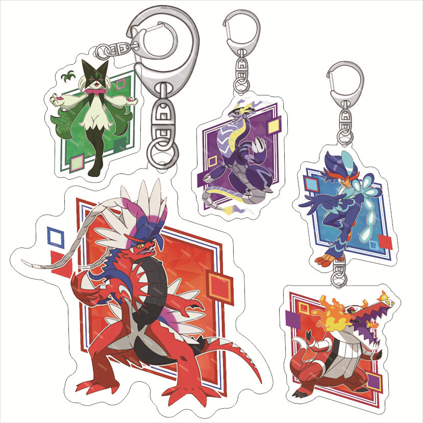 Resin Art Keychain - Akrylowy breloczek Pokémon Miraidon Koraidon, produkty