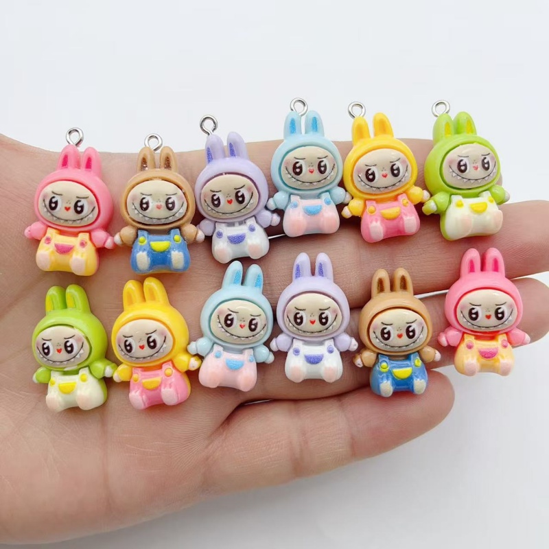 Resin Art Keychain - 10 szt. Urocze zawieszki z żywicy