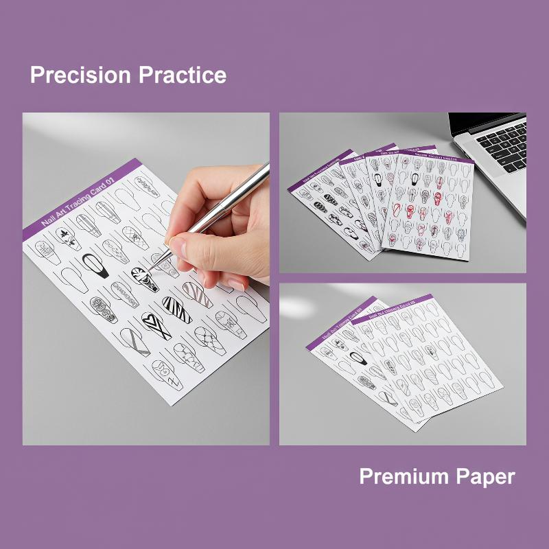 Resin Art Guide Free - 10 szt. Papier do ćwiczeń zdobienia