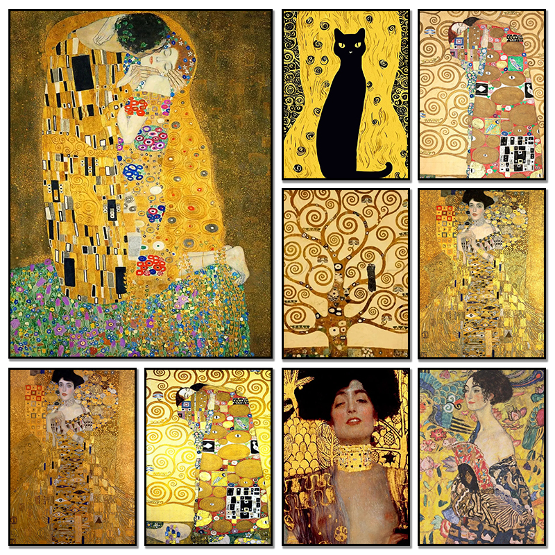 Resin Art Canvas - Klasyczne abstrakcyjne dzieła sztuki Gustava Klimta: