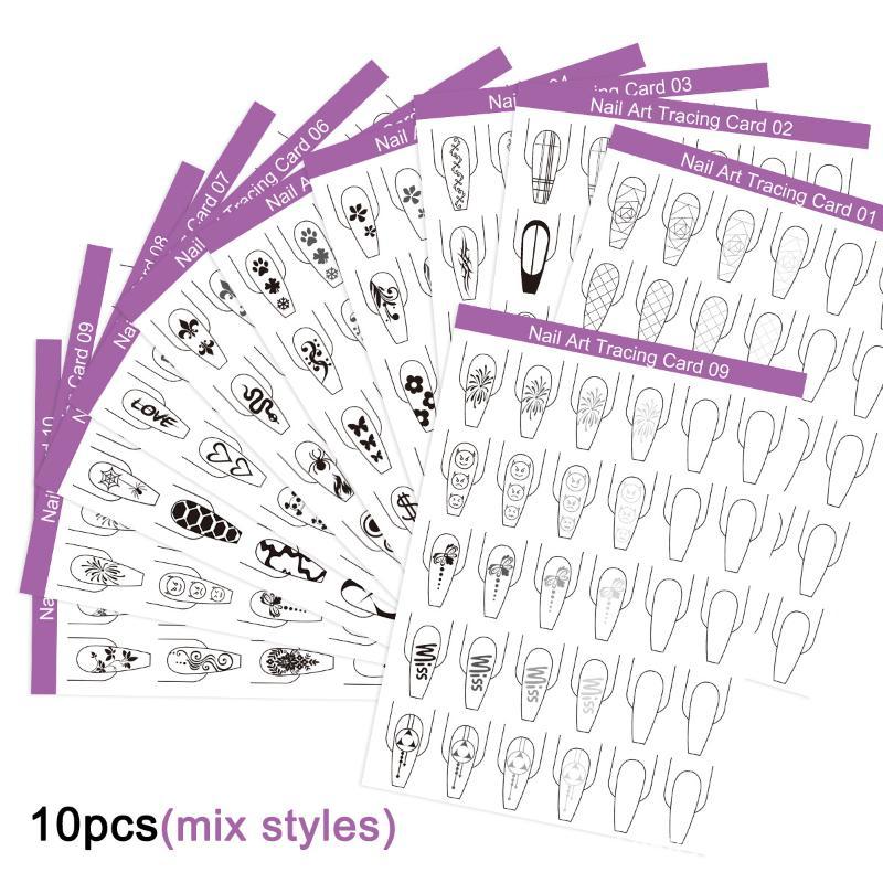 Resin Art Guide Free - 10 szt. Papier do ćwiczeń zdobienia