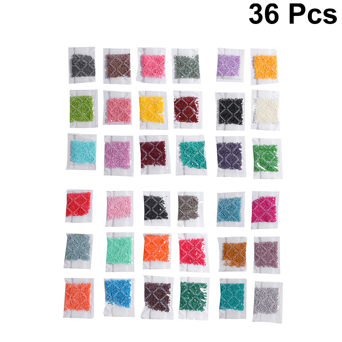 Resin Art Diy - 36 szt. Okrągłe diamentowe zestawy żywicznych