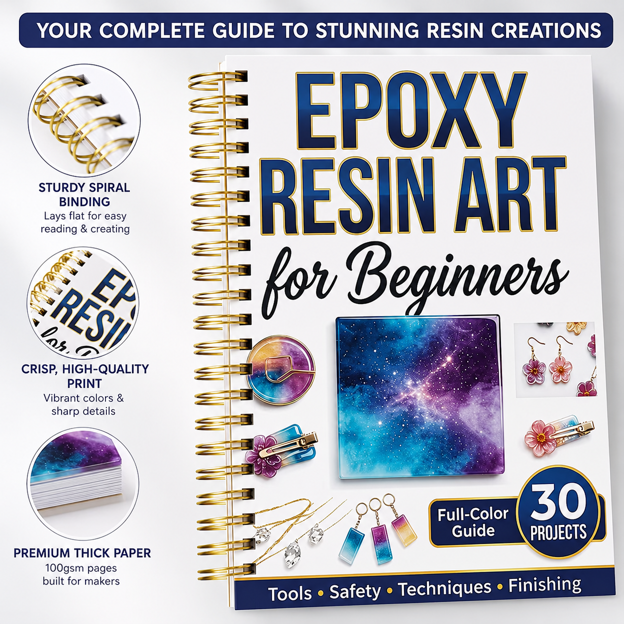 Wprowadzenie do spiralnego prz – Resin Art Guide Free recenzja i cena