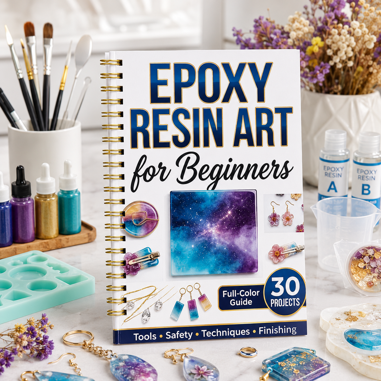 Wprowadzenie do spiralnego prz – Resin Art Guide Free recenzja i cena