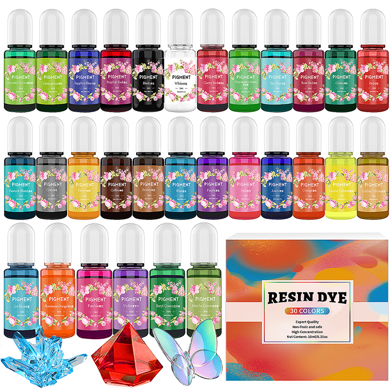 Zestaw tuszu alkoholowego, żyw – Resin Pigment Alcohol Ink recenzja i cena