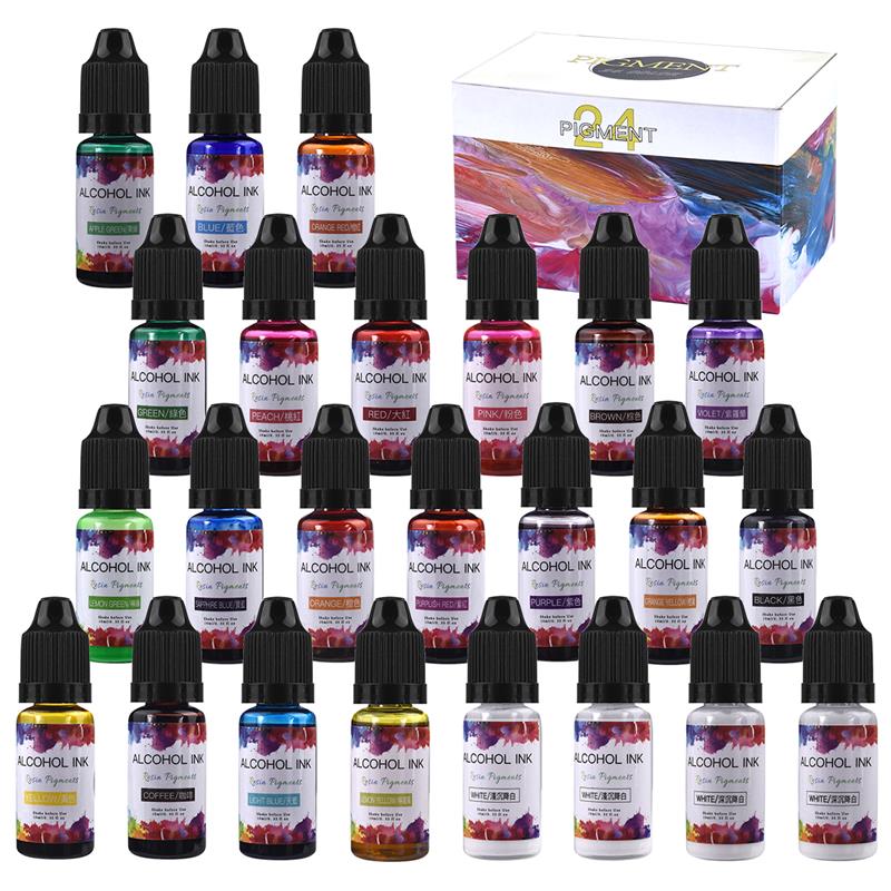 1 zestaw zestaw pigmentu żywic – Resin Pigment Alcohol Ink recenzja i cena